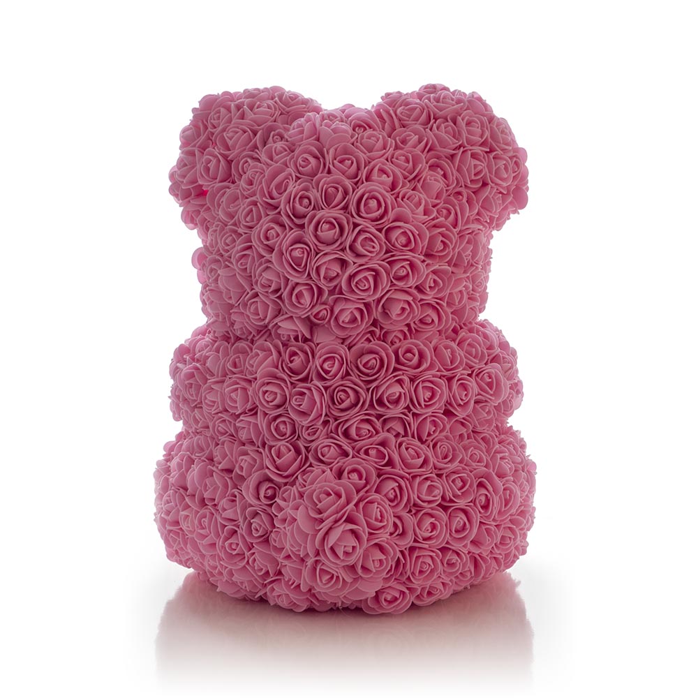Rose Bear in Blush Pink with Red Heart - Image 3