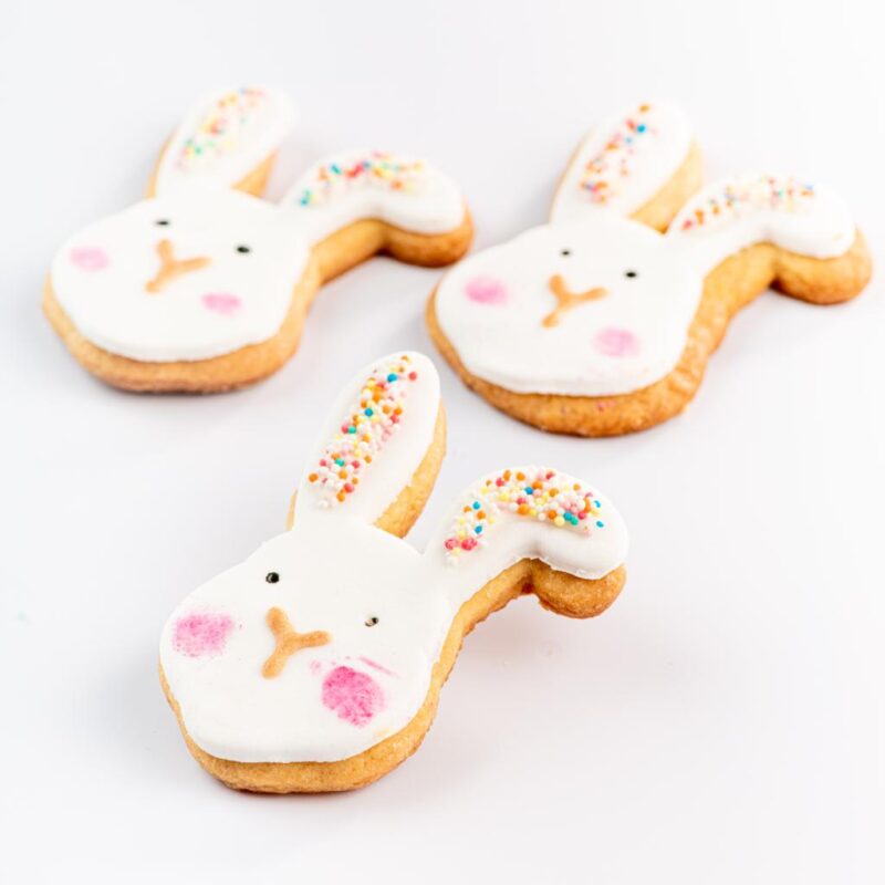 Easter Bunny Heads Cookies
